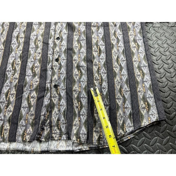 Triumph Motorcycles Shirt Adult Extra Large Gray Stripe Outdoor Casual Men's - Picture 8 of 14